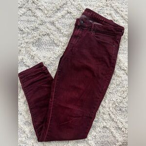 Articles of Society Maroon Skinny Jean Size 31